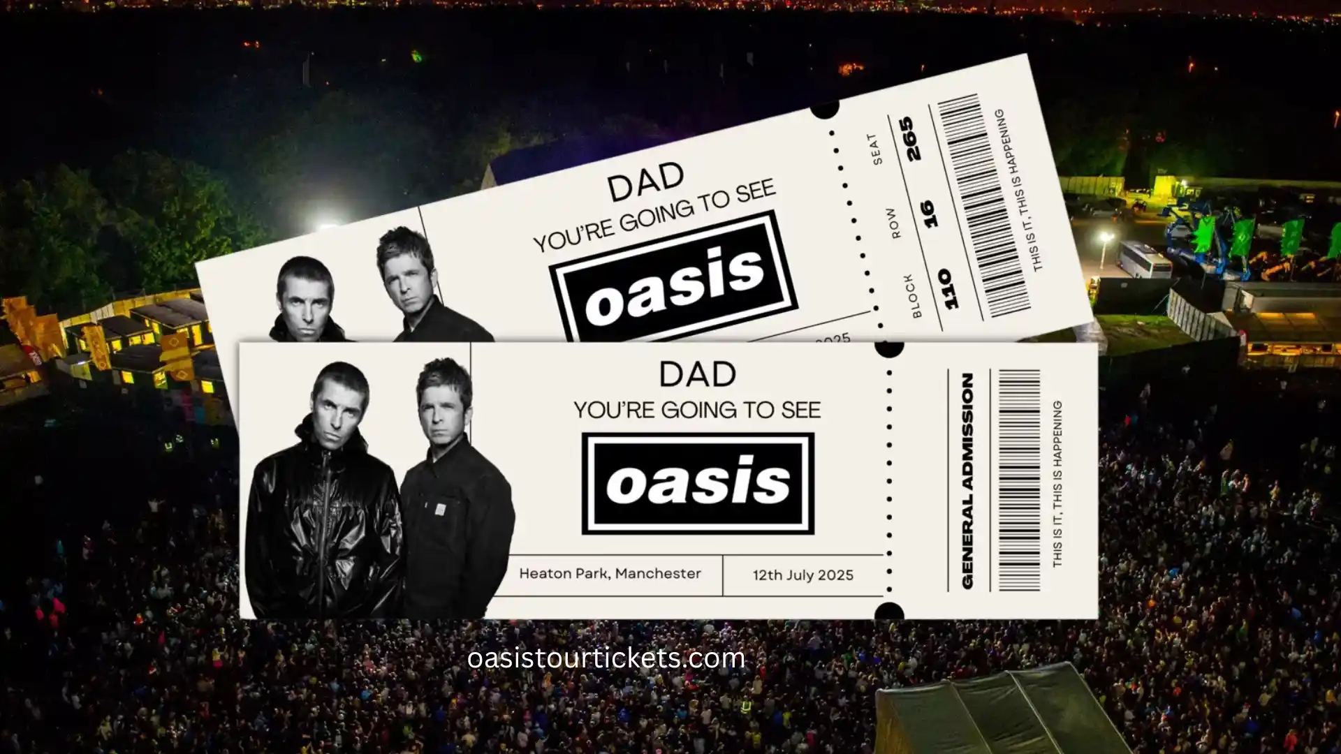 Oasis 2025 Tickets